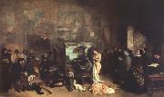 Gustave Courbet The Painter's Studio (mk22) oil painting reproduction